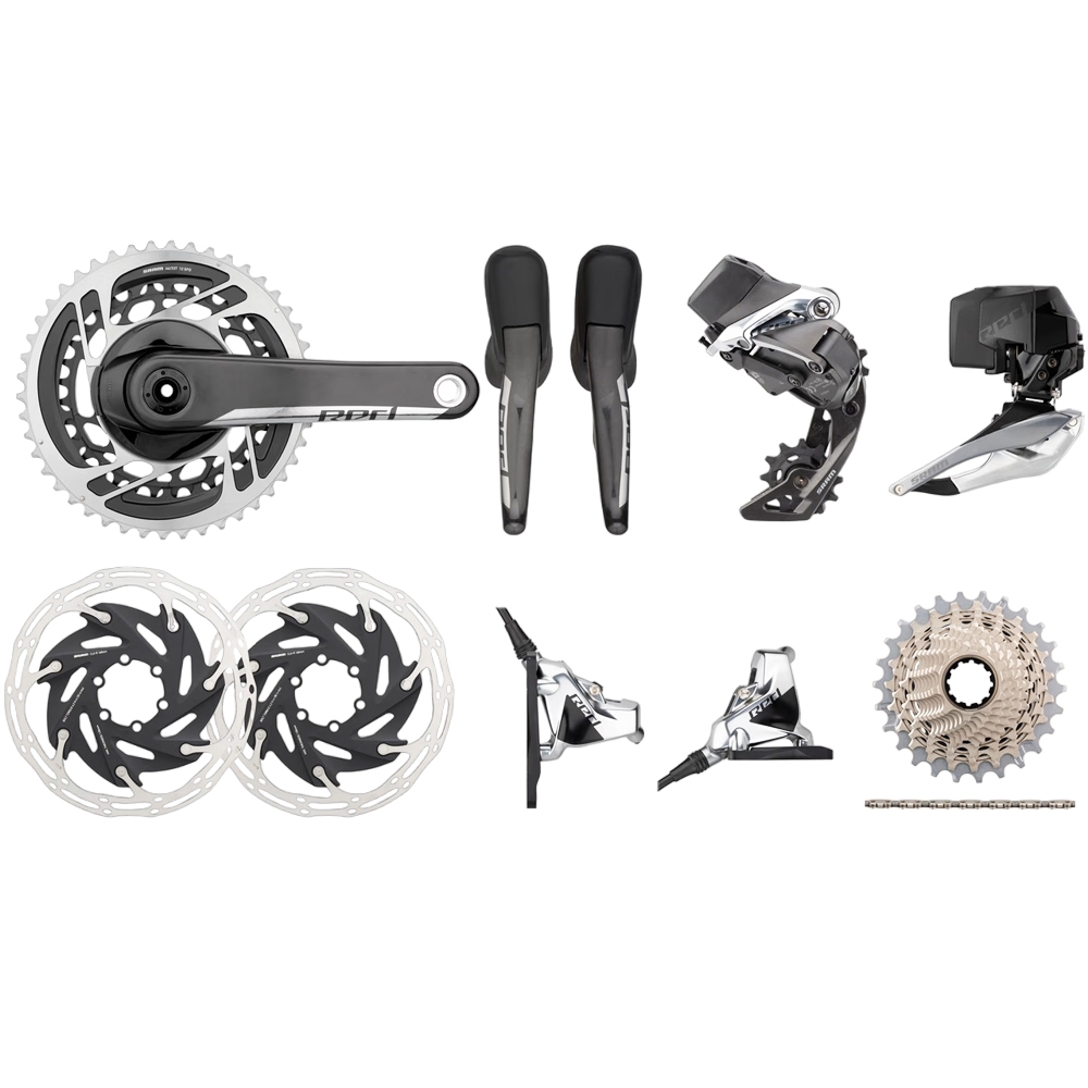 SRAM Red Etap AXS HRD FM 2x12-Speed 33-46 6-Bolt Disc Brake Groupset SRAM Red Etap AXS HRD FM 2x12-Speed 33-46 6-Bolt Disc Brake Groupset