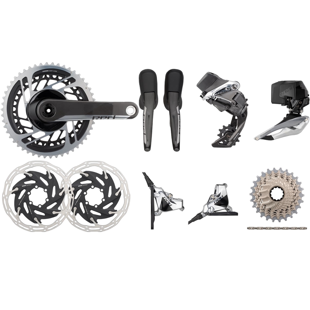 SRAM Red Etap AXS HRD FM 2x12-Speed 37-50 6-Bolt Disc Brake Groupset SRAM Red Etap AXS HRD FM 2x12-Speed 37-50 6-Bolt Disc Brake Groupset